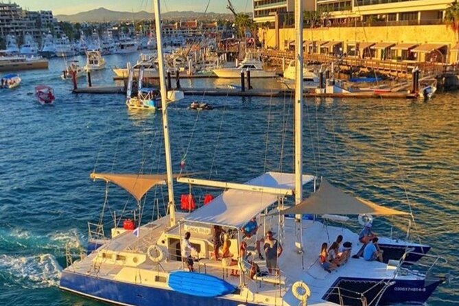 2 Hour Sunset Tour on Catamaran in Cabo San Lucas - Drinks, snacks, and the party atmosphere