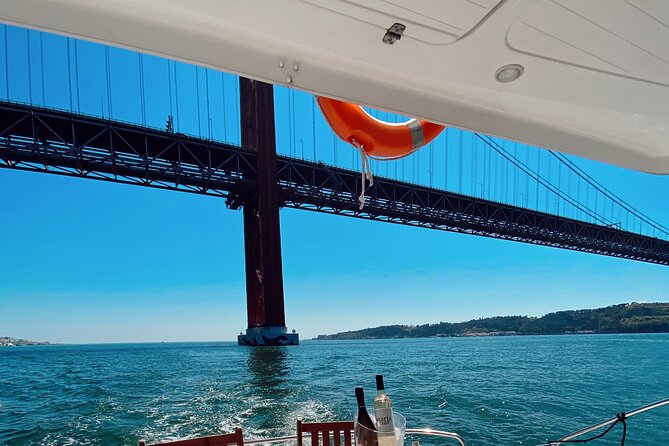 2H Lisbon Private Luxury Catamaran Tour with Welcome Drink - Belém Tower with room for a wider photograph