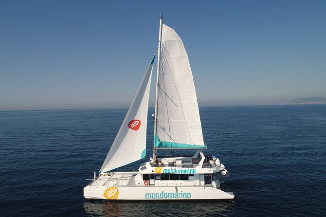3-Hours Catamaran Tour in Malaga with Paella - The swimming stop near Málaga