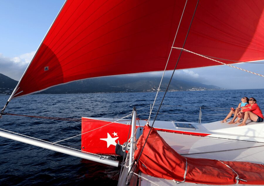3H30 Explore the south shore of the bay of Ajaccio Catamaran - What makes the wild anchorages special