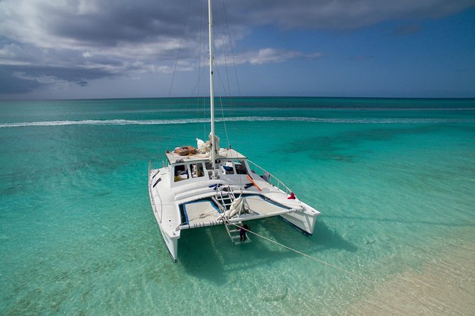 4 Hour Private Catamaran Sail and Snorkel from Grace Bay Beach, Providenciales - Sailing Grace Bay on a Private Catamaran