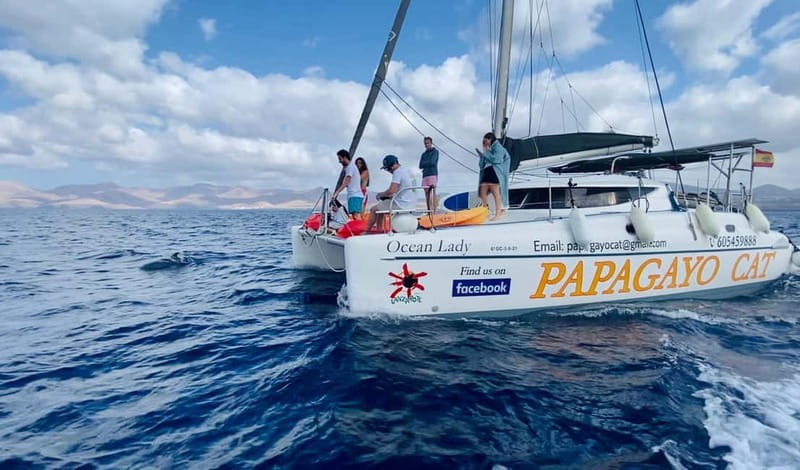 4h Shared Catamaran sailing to Papagayo Beaches (12pers max) - Setting sail from Puerto Calero