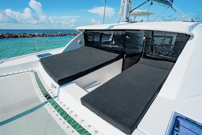 5-Hour 38'Luxury Catamaran All-Inclusive Tulum & Playa del Carmen - La Bocana for shallow water and music