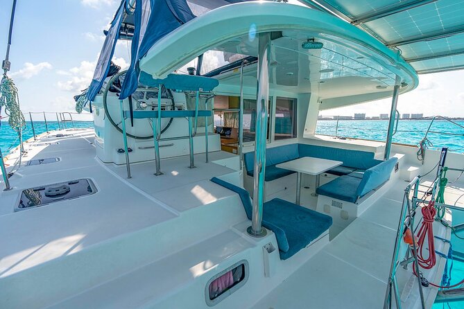 7hrs 42ft Luxury Catamaran Private Charter Cancun to Isla Mujeres - Sunset Sailing Back to Cancun