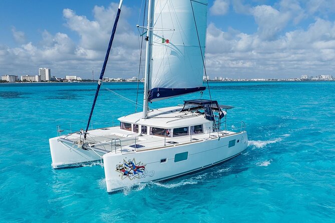 7hrs 42ft Luxury Catamaran Private Charter Cancun to Isla Mujeres - Isla Mujeres in One Hour