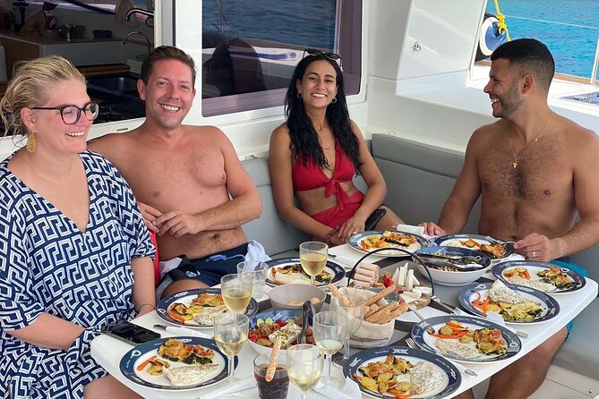Ag. Nikolaos: Catamaran Trip with Sushi, Drinks, & Water Toys - A Mediterranean meal with an open drink selection