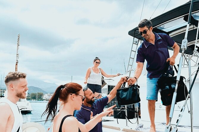 Agios Nikolaos: Private Catamaran Cruise with Meal & Drinks - Price and Group Size