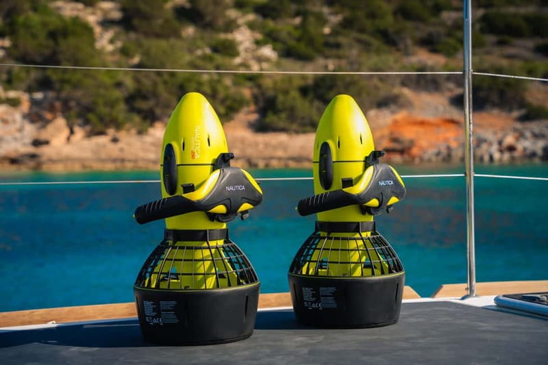 Agios Nikolaos: Sailing Trip Catamaran Lunch and Water Toys - Who will get the most from this trip