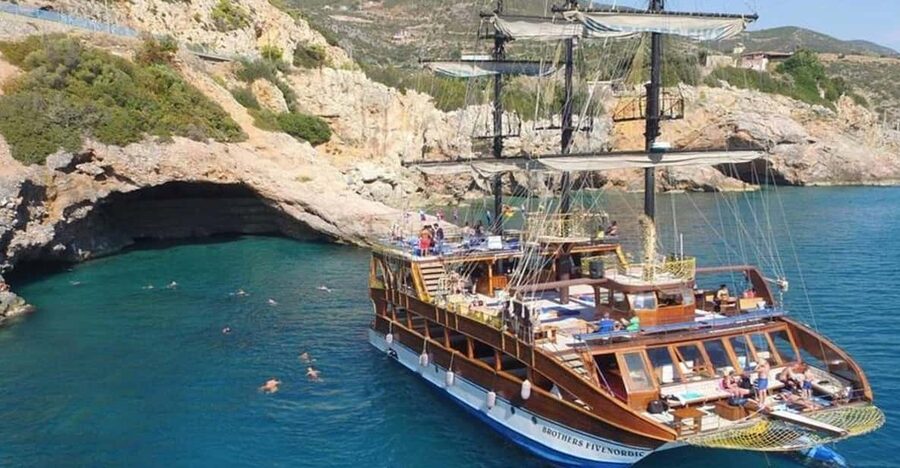 Alanya: Catamaran Boat Tour with Snorkeling with Lunch - Swimming stops that give the day its purpose