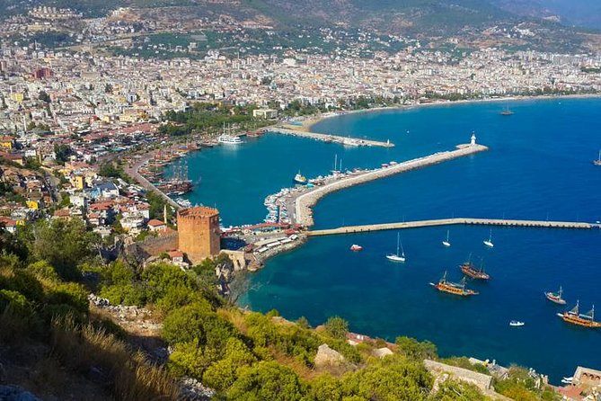 Alanya Catamaran Boat Tour with Sunbathing Swimming & Snorkelling - Seeing Alanya’s landmarks from the sea