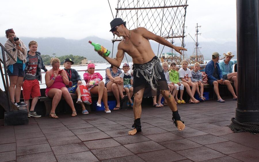 Alanya: Catamaran Boat Trip with Swim Stops and Sunbathing - Ulas Beach and the later swim break
