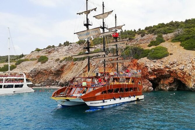 Alanya Catamaran Boat with Swimming and Snorkelling Activity - Setting out from Alanya harbor at 9:30 am