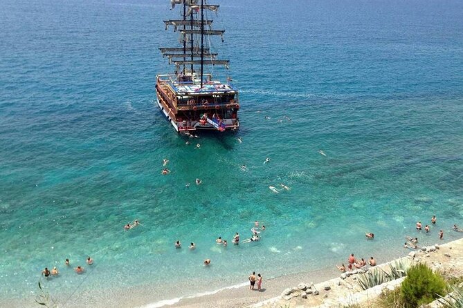 Alanya Catamaran Boat with Swimming and Snorkelling Activity - Visiting Pirates Cave, Lover’s Cave, and Phosphorus Cave