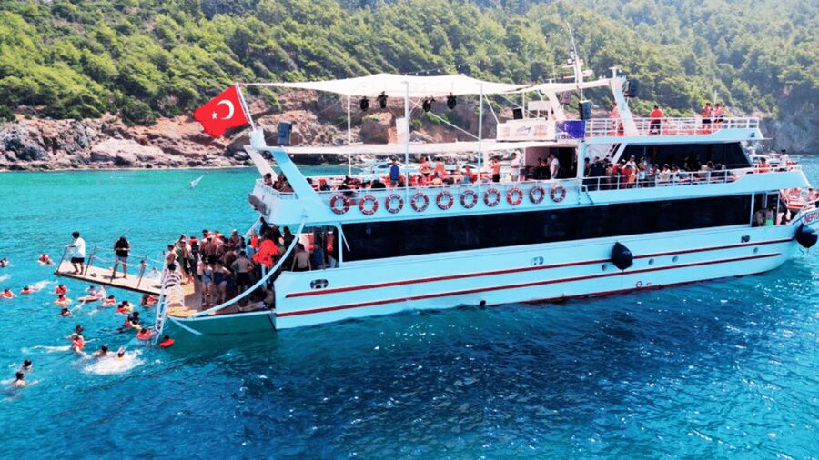 Alanya White Pearl Catamaran Cruise – Scenic Views & Swim - What this Alanya catamaran trip is really like