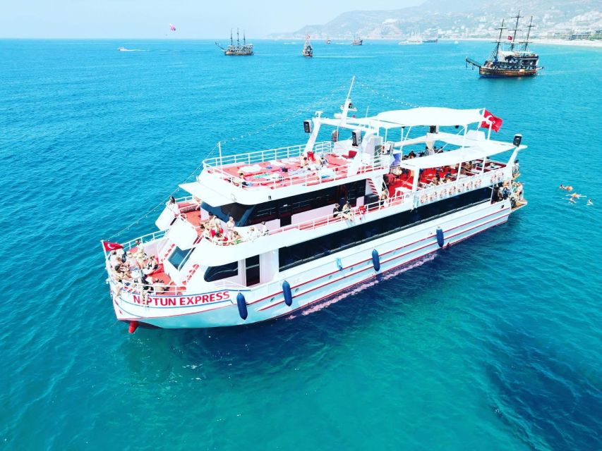 Alanya White Pearl Catamaran Cruise – Scenic Views & Swim - Dolphin watching and Devil’s Cave