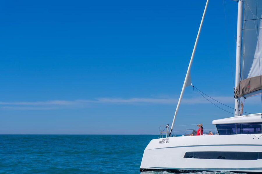 Albufeira: Algarve Half-Day Private Catamaran Charter - Leaving Albufeira Marina for the Algarve Coast