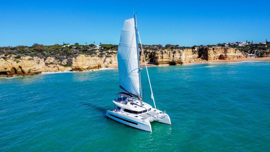 Albufeira: Algarve Half-Day Private Catamaran Charter - Benagil Caves and the Famous Algarve Cliffs