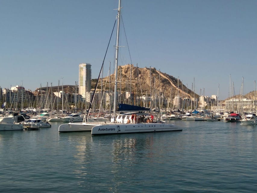 Alicante: 2-Hour Late Afternoon Catamaran Cruise - Leaving Alicante port in the late afternoon