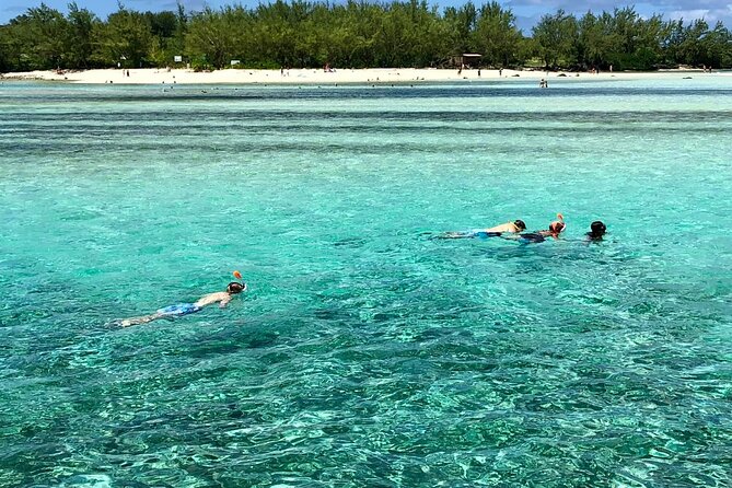 All inclusive CATAMARAN with BBQ : Ile aux cerf & GRSE waterfall - What the $113.97 price really covers