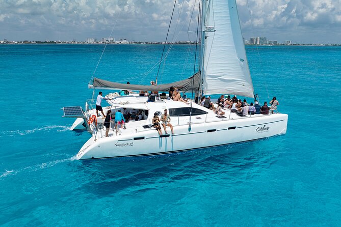 All Inclusive Isla Mujeres Catamaran - The beach club lunch