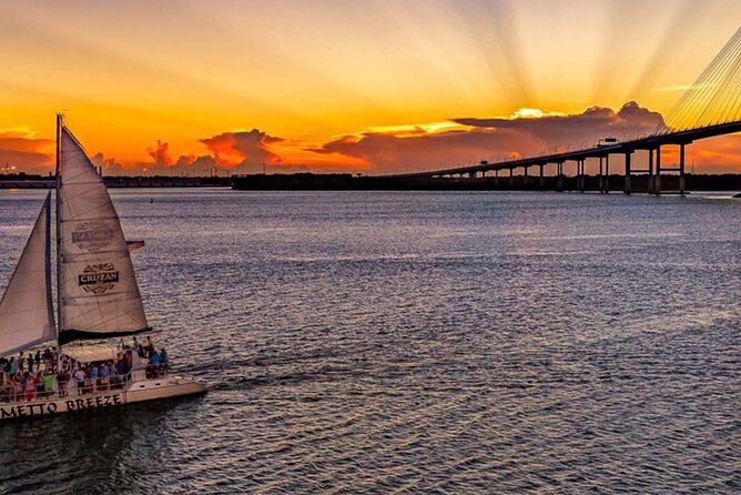 Aloha Wednesday Sunset Sail - Drinks Included - Lux Catamaran - USS Yorktown at Patriots Point