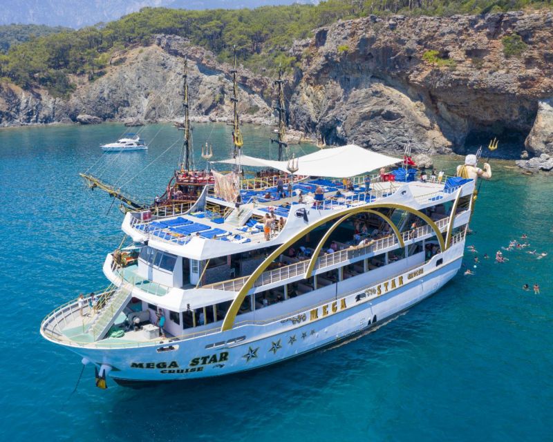 Antalya & Kemer: Megastar Catamaran Cruise With Foam Party - Phaselis Bay and the ancient port coast