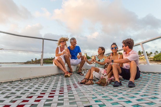 Aruba Sunset Sail Dinner Cruise with Open Bar by Catamaran - Music, conversation, and a dance floor after dark