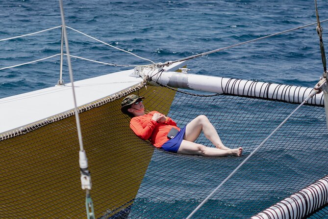 Aruba Sunset Sail - The Arusun Catamaran - Setting out from Palm Beach at 5:00 pm