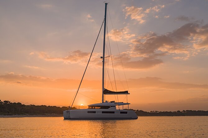 Athens Semi Private Sunset Catamaran Cruise with meal & drinks - Key points at a glance
