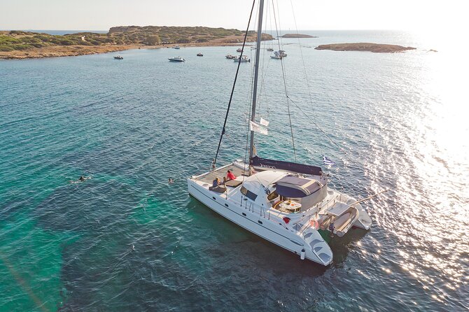 Athens Semi Private Sunset Catamaran Cruise with meal & drinks - What the $169.38 price really buys