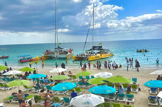 ATV Ride, Negril 7 mile Beach Catamaran Cruise & Ricks cafe Combo - Seven Mile Beach and the start of the catamaran