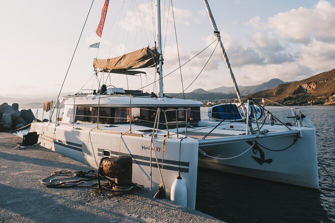 Balos & Gramvousa Luxury Catamaran Sailing Cruise from Kissamos - Leaving Kissamos early for Balos