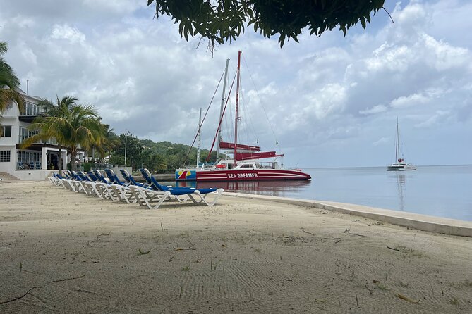 Bamboo Rafting, Catamaran Party Boat & Snorkeling In Montego Bay - Sailing the Montego Bay coast aboard a Dreamer catamaran