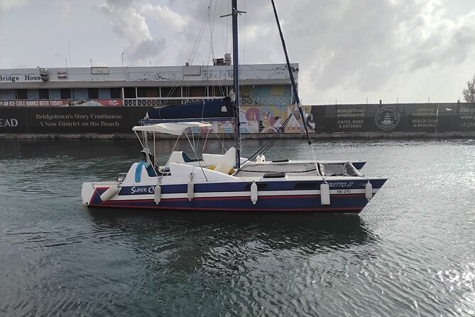 Barbados Catamaran Snorkel Cruise with Lunch and Open Bar - A proper Bajan buffet at anchor