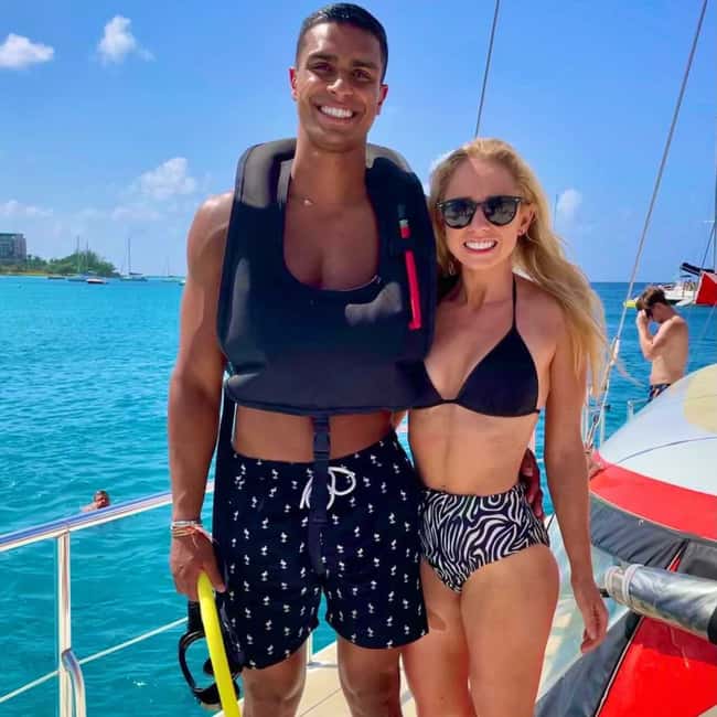 Barbados: Catamaran Tour with Snorkeling and Lunch - A generous buffet on a moving catamaran