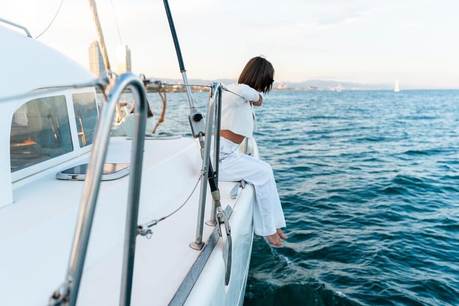 Barcelona: Catamaran Cruise w/ Sailing, Wine, & Tapa - The small-group difference