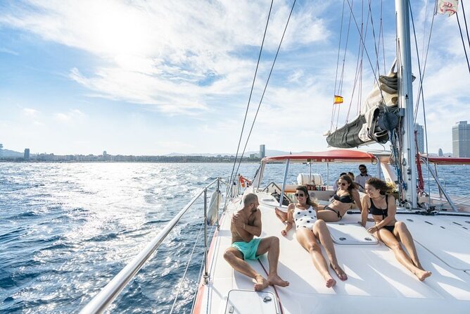 Barcelona Catamaran Cruise with Tapa & Drink Included - The tapa and drink: keep expectations modest