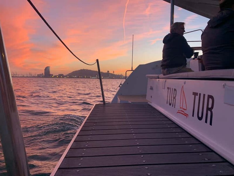 Barcelona: Luxury Catamaran Sunset Cruise - Barcelona’s skyline from the Port Olímpic