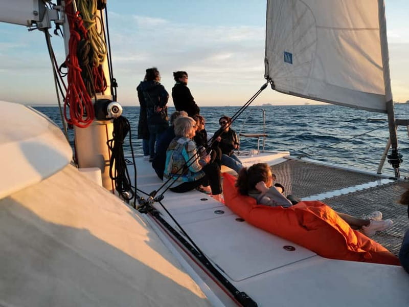 Barcelona: Luxury Catamaran Sunset Cruise - Swimming, snorkeling, and the 30-minute stop