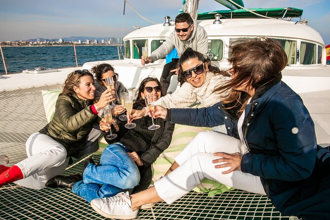 Barcelona Small Group Trip by Catamaran w Tapas, Cava and Sunset - Swimming and SUP time depend on conditions