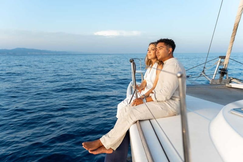 Barcelona: Sunset Catamaran Cruise with Wine and Tapa - The middle 30 minutes: Barcelona from the water