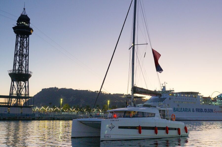 Barcelona: Sunset Catamaran Experience w/ optional Dinner - A two-hour sail with room to settle in