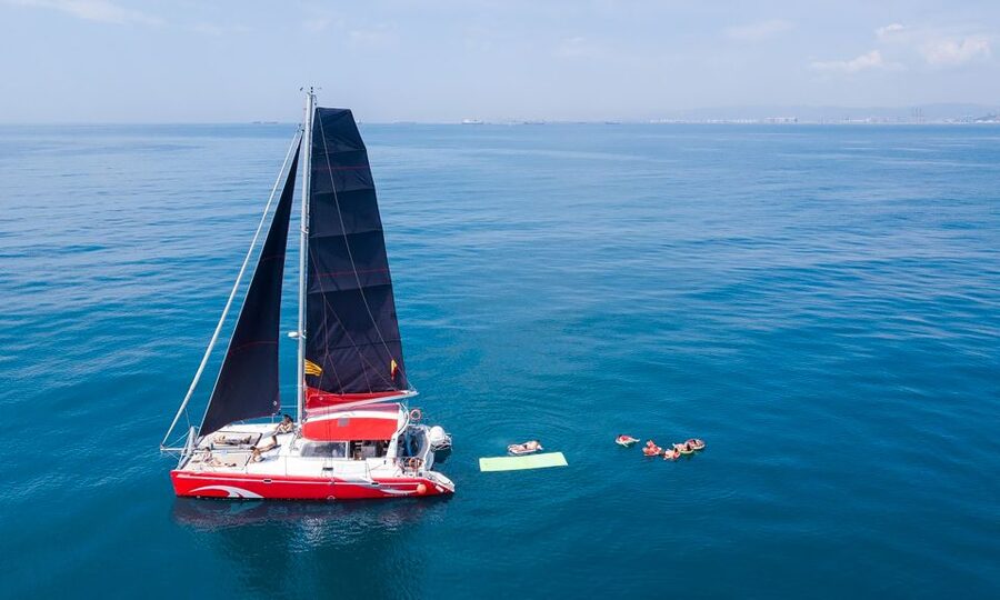 Barcelona: Sunset or Day Catamaran Cruise with Tapa & Drink - Finding your favorite spot on the catamaran