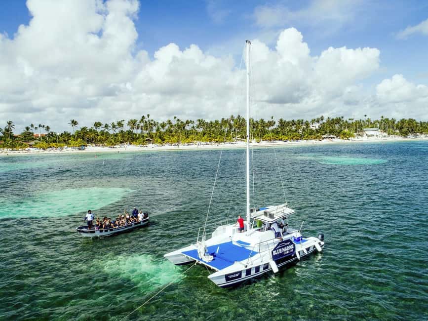 Bávaro: Punta Cana Catamaran Tour with Open Bar and Snacks - Leaving Bávaro aboard the catamaran