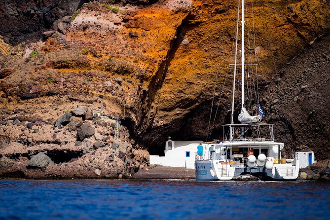 Beautiful Day Catamaran Caldera Cruise incl. Meal & Drinks - Food, drinks, and the value of $114.89