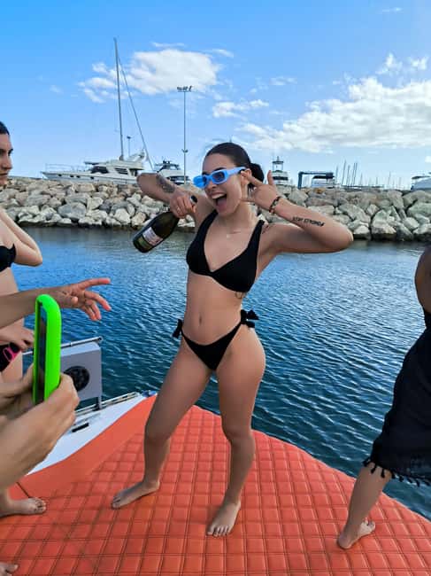 Benalmádena: Private Catamaran Party Cruise - Swimming, snorkeling, and paddleboarding