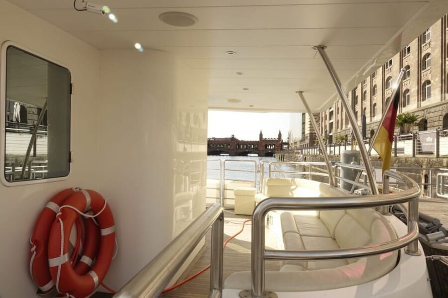 Berlin: Exclusive Boat Tour on a Solar-Powered Catamaran - Berlin Central Station and the pregnant oyster