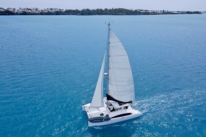Bermuda Private Catamaran:Snorkeling, Shipwrecks & Cliff Jumping - Meeting Captain Bryan or Captain Jonas on the water