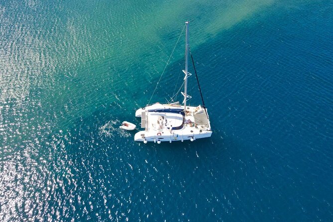 Best of Santorini Private Half-Day Catamaran Cruise with transfer and meal - A meal cooked on board, with time to slow down