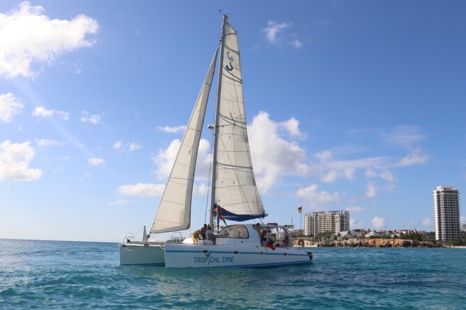 Best Sailing Catamaran, Beach and Snorkel - Cruise Ship Friendly - Sailing the south coast of St Maarten